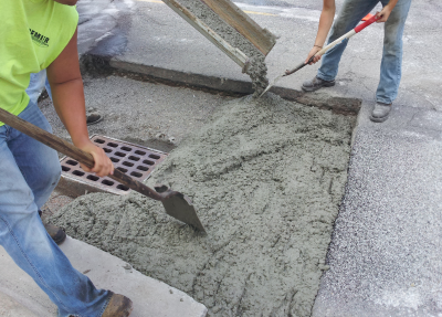 SH 400 rapid set mortar repair work